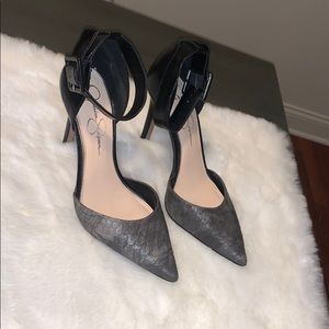 Jessica Simpson | stiletto ankle strap heels